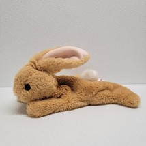 Aurora Schooshie Tan Brown Bunny Plush 11&quot; Stuffed Animal Beanbag Floppy SOFT! - £54.50 GBP