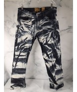 Evolution Jeans Mens 38x30  Straight Leg Strechy Stonewashed Y2K Punk Sk... - $23.05