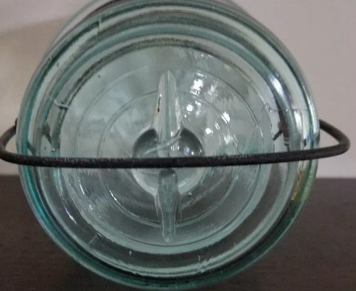 Vintage ~ E-Z Seal ~ Atlas Locking Lid ~  Green Quart Jar ~ 1 Item image 3