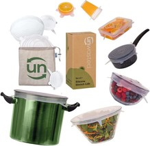 unwasted Reusable Silicone Lids (Variety Pack) – Variety Pack, transparent - $28.79