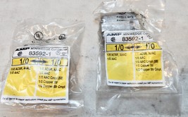 Amp Inc Miniwedge Connectors 83592-1 2ea 1/0-1/0 Yellow/Yellow Aluminum ... - $12.49