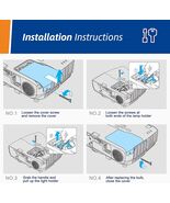 V13H010L87 Replacement Projector Lamp with Housing for Epson elplp87 Bri... - $546.37 MXN