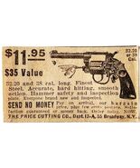 1924 Revolver 38 Caliber Firearm Advertisement 6 Shot Gun Price Cutting ... - $364.86 MXN
