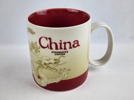Starbucks 2011 China Country Collector Series Dragon Mug 16oz Red inside... - £14.85 GBP
