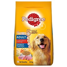 Pedigree Adult Dry Dog Food, Chicken &amp; Vegetable, 5.5 kg Pack - $114.35