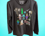 NWT Mojang Studios Boys&#39; Size Large Minecraft Character Long-Sleeve Shirt - $16.78