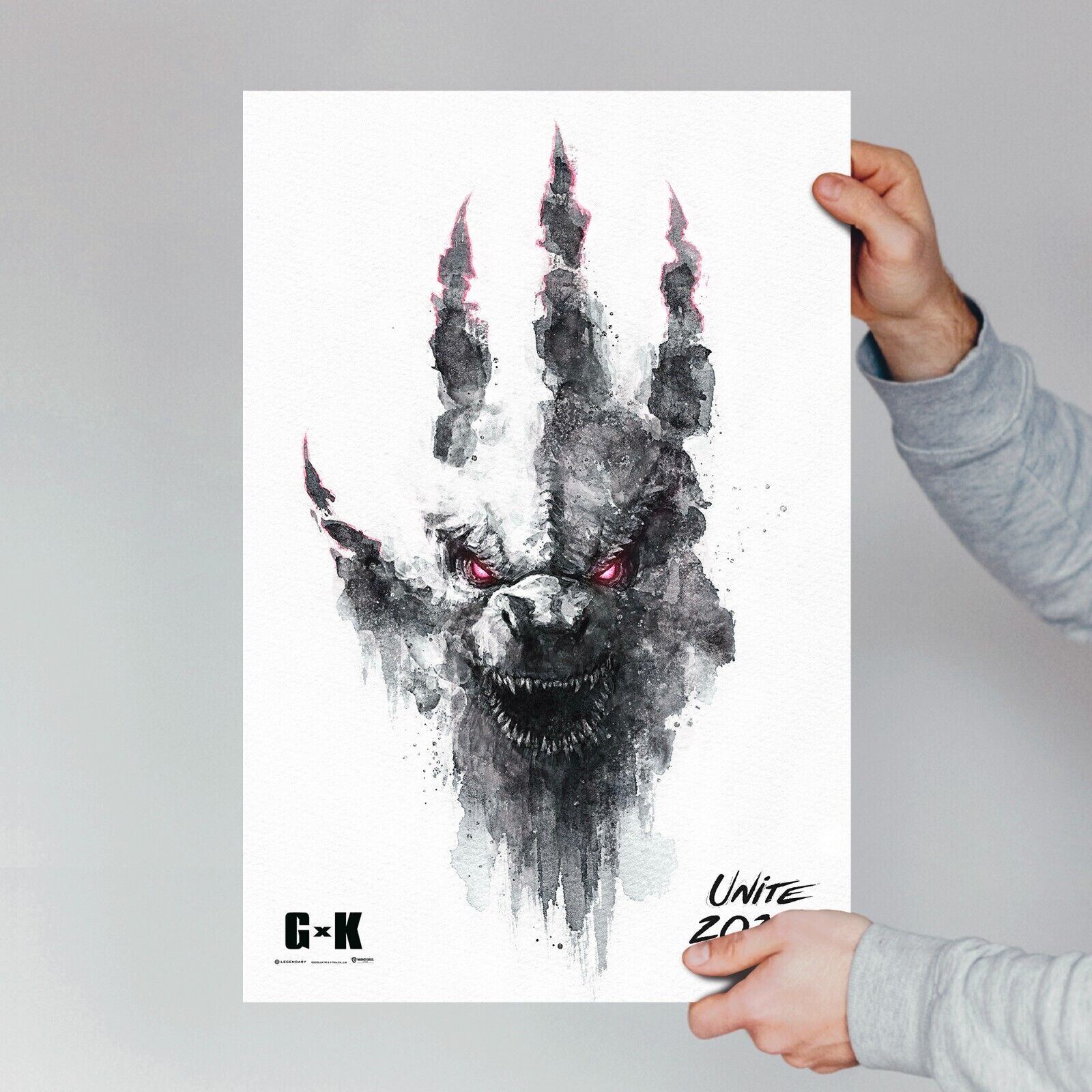 Godzilla GODZILLA X KONG: THE NEW EMPIRE movie poster - Wall Art Decor Gift