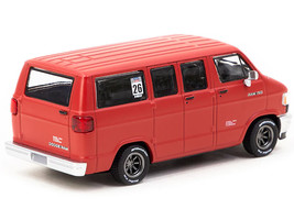 Dodge Ram 150 Van Red w Black Hood Global64 Series 1/64 Diecast Tarmac Works - £19.68 GBP