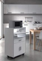 White and Grey Kitchen Trolley - £122.30 GBP