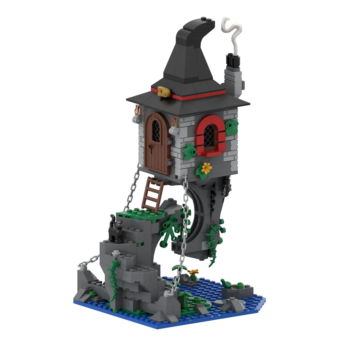 MOC-146778 Witch&#39;s Magic Cottage Model Building Blocks Assembly Toy Set (394PCS) - £80.71 GBP