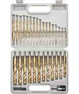 TOOLUXE 10055L Hex Shank Drill Bit Set, 30 Pc, Titanium Coated Metal Dri... - $26.99