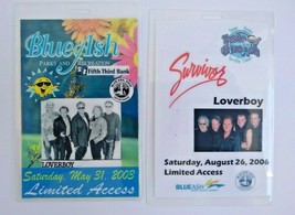 Loverboy Stage Passes Limited Access 2003, 2006 Lot Of 2 Laminated Various - £16.79 GBP