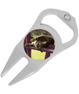 Lounging Kitty Cat Golf Ball Marker Divot Repair Tool Bottle Opener - €10,02 EUR
