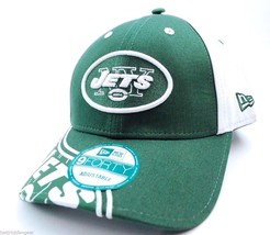 NY New York Jets New Era 9Forty Power Sweep NFL Team Logo Adjustable Cap Hat - £15.90 GBP