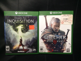 Set Of 2 The Witcher: Wild Hunt (No Insert) + Dragon Age Inquisition /CHECK Pics - $12.86