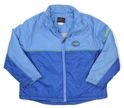 NIKE Boys Blue Full Zip Windbreaker Retro Jacket Youth Size M (10-12) - £15.63 GBP
