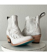 NEW Lane CHELSEA Womens Cowboy Boots 8 Western White Short Ankle Cowgirl... - $331.20 CAD