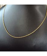 18K Real Gond Necklace Water Wave Chain 45CM 1.2G - £33.96 GBP