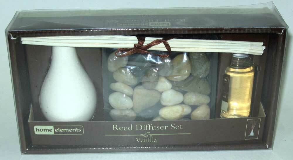 Home Elements Reed Diffuser Vanilla Scent Gift Set - $23.99