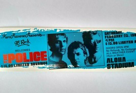 The Police Original Unused Concert Ticket 1984 Rock New Wave Sting Aloha Stadium - £17.49 GBP