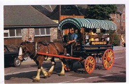 United Kingdom UK Postcard Cornwall Polperro Horse Bus - $2.06