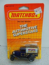 L23 Matchbox Automotive Super STARS- MB38 Model &#39;a&#39; Diecast TRUCK- New On Card - £3.67 GBP