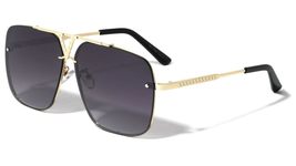 Dweebzilla Oversized Square Sport Pilot Aviator Sunglasses with Floating Lenses  - £10.11 GBP+