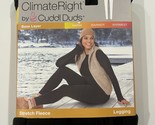 Climate Right Cuddl Duds Women&#39;s Stretch Fleece Leggings Black Size Medium - £7.04 GBP