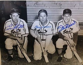 Stan Musial, Terry Moore, Enos Slaughter Signed Autographed Glossy 11x14 Photo S - £197.83 GBP