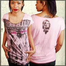 Casualties of Summer Thrillz Swim Model Beauty Women Scoop T-Shirt Pink ... - $29.39