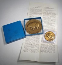 1769-1969 California Bicentennial Large &amp; Small Bronze Medals in OGP AN909 - £22.89 GBP