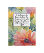 Notebook For The Dreamer, Thinker, Doer, Flower Decoration Journal, Insp... - $66.15 CAD