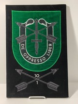 1st BATTALION, 10TH SPECIAL FORCES GROUP, LARGE EMBROIDERED BANNER, CIRC... - £116.78 GBP