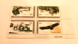 Scott #1427-1430 Wildlife Conservation US Stamps 8 Cents Block of 4, 1971 - $2.96