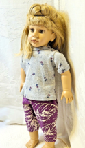 2-PC Short Sleeve Top &amp; Capri Pants ~ Clothes For 18&quot; American Doll ~ Free Ship - £10.11 GBP