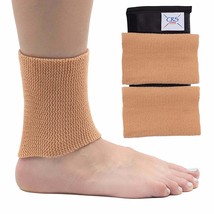 CRS Cross Ankle Gel Sleeves - Padded Skate Socks Ankle, Tan, 2 Ankle Gel... - $36.99
