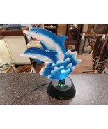 Fiber Optic Dolphin Lamp Vintage Dorm Room See Video - $923.44 MXN