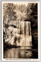 RPPC Lower So Falls Silver Creek Falls State Park Oregon Postcard B41 - £10.16 GBP