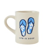 Life is Good. Diner Mug Keep it Simple Wine and Bone, Bone White - $18.89