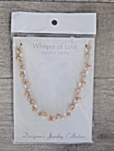 NWT Emeline Jewelry Whisper of Love Necklace Designer Hand Made  17&quot; New Pkg - $14.85