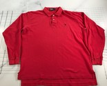 Vintage Polo Ralph Lauren Rugby Shirt Mens 2XL Red Collared Polo Cotton - $23.12