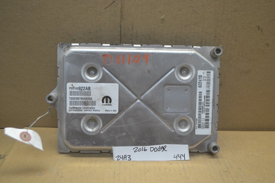 14-15 Dodge Dart Engine Control Unit ECU P05150922AB Module 444-24a3 - $14.69