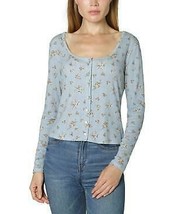 Ultra Flirt Juniors Button-Front Pointelle-Knit Top,Size Medium - $17.50