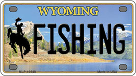 Fishing Wyoming Novelty Mini Metal License Plate Tag - £11.72 GBP