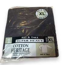 NWT Black Waffle Mesh Sz XL Long sleeved Thermal T Shirt Cotton Heritage - £9.92 GBP