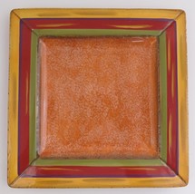 Clay Art Terra Toscana Hand Painted Dinner Plate  Orange Vintage - $21.78
