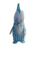 Standing Blue Velvet Hat w/ Bunny Ears Doll - Spring Easter Country  12Inch - $17.70