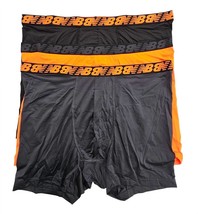 New Balance men&#39;s 3-pack performans boxer briefs in Black/Blaze/Magnet - size 2X - £26.03 GBP