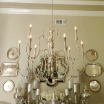 XL Horchow Candle Chandelier French Restoration Aidan Gray STYLE Foyer Dining - £713.46 GBP