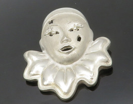 MEXICO 925 Sterling Silver - Vintage Clown Face Cutout Star Brooch Pin - BP5080 - £68.77 GBP